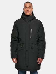 Modern Urban Classics men's jacket with drawstring and zipper, 139 g/m², black