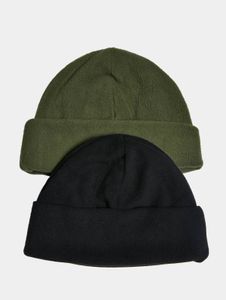 Modern Urban Classics Unisex Cap with Hood, Fleece, Black/Green