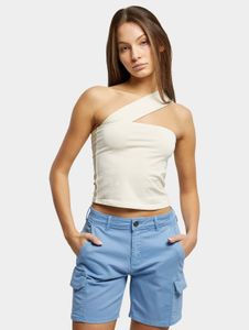 T-shirt femme Urban Classics, coupe slim stretch, 180 g/m², coton, écru-blanc