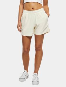 Comodi shorts da donna Urban Classics con tasche, 250 g/m² di cotone, color crema