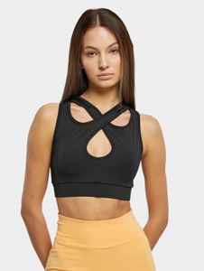 Camiseta elástica de mujer Casual Urban Classics, 250 g/m², negra