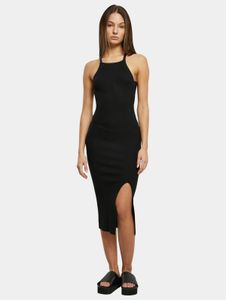 feminine Urban Classics women's dress, slim fit, 12 g/m², black