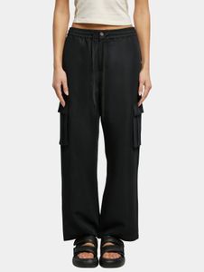 Jean femme Urban Classics confortable, coupe droite, poches, 188 g/m², noir