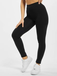 Comfortable Urban Classics women's stretch trousers 180 g/m² with cotton, black