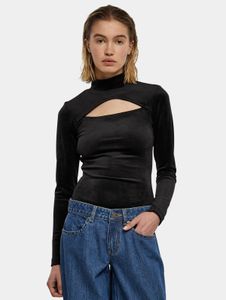 Vestido elegante de Urban Classics para mujer, corte ajustado elástico, 270 g/m², negro.