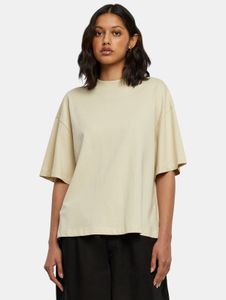 sporty Urban Classics women's oversized T-shirt, 240 g/m², cotton, beige