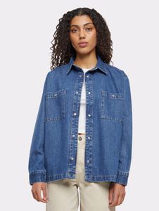 Comfortable Urban Classics women's polo shirt with cotton, blue