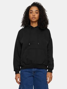 Felpa con cappuccio da donna Urban Classics, morbida, con coulisse, 500 g/m² di cotone, nera.