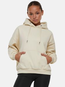 Felpa con cappuccio da donna Soft Urban Classics con coulisse, 500 g/m² di cotone, beige