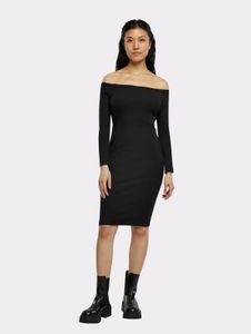 T-shirt à manches longues pour femme Modern Urban Classics, coupe ajustée et stretch, 180 g/m², coton, noir