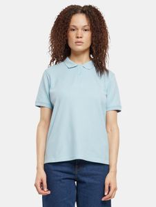 Polo de mujer Casual Urban Classics, 220 g/m², algodón, azul claro.