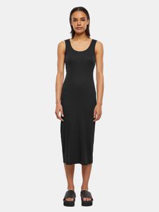 Robe femme Fashionable Urban Classics, tissu stretch 180 g/m² avec coton, noire