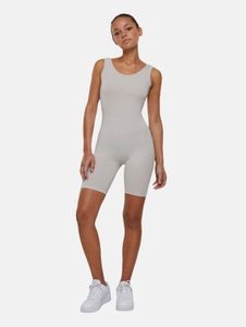 Robe légère Urban Classics pour femme, tissu stretch 180 g/m², coton, grise