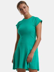 Robe femme Fashionable Urban Classics, en coton stretch 220 g/m², verte