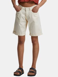 Pantaloncini da donna Summery Urban Classics, 260 g/m², in cotone ecru-bianco