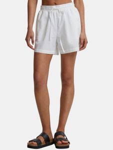 Pantaloncini da donna Urban Classics leggeri con coulisse e tasche, 105 g/m² di cotone, bianchi