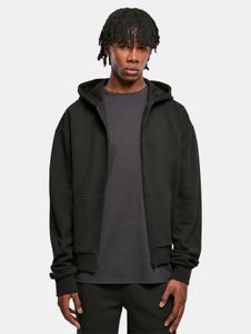 Sudadera cómoda con capucha para hombre de Urban Classics, con bolsillos con cremallera, 460 g/m² de algodón, color negro.