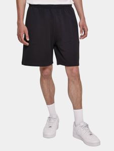 Comfortable Urban Classics men's shorts with Velcro closure, pockets, 300 g/m² cotton, black
