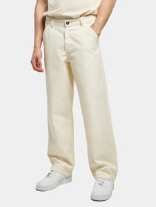 Jeans da uomo casual Urban Classics con tasche con zip, 350 g/m² di cotone, ecru-bianco