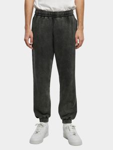 Comfortable Urban Classics men's jeans with drawstring and pockets, 360 g/m² cotton, black