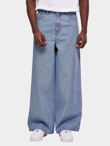 Comodi jeans da uomo Urban Classics, modello oversize in cotone, colore blu.