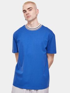 Camiseta deportiva Urban Classics para hombre, corte oversize, 220 g/m², algodón, azul.