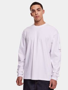 Modern Urban Classics men's sweatshirt, zip-up, oversized, 220 g/m², cotton, white
