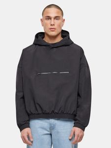 Chaqueta funcional Urban Classics para hombre, con cremallera, forrada, 90 g/m², negra.