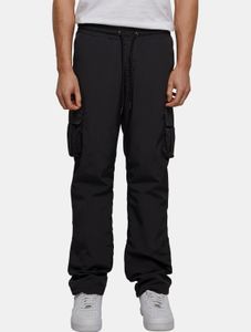 Comodi jeans da uomo URBAN CLASSICS, vestibilità dritta, coulisse, tasche, neri
