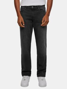 Pantalones vaqueros casuales para hombre URBAN CLASSICS, corte recto, con capucha, de algodón, color negro.