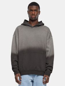 Felpa con cappuccio da uomo Modern URBAN CLASSICS con polsini a coste, 300 g/m² di cotone, nera