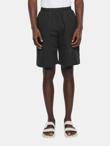 sommerliche Urban Classics Herren Baumwoll-Shorts 180 g/m² Sommer-Hose Schwarz