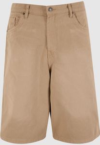 sommerliche Urban Classics Herren Shorts Denim mit Baumwolle Beige