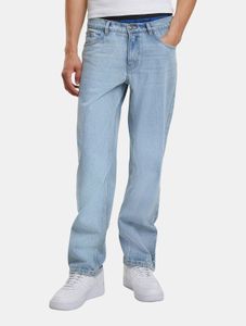 Eleganti jeans da uomo URBAN CLASSICS, vestibilità dritta, in cotone, blu