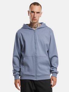 Modern Urban Classics Men's Hoodie, Stretch, Zip, Ribbed Cuffs, Cotton, Blue