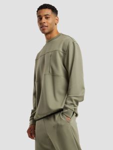 modern URBAN CLASSICS men's stretch sweatshirt green