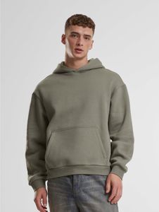 Modern URBAN CLASSICS men's hoodie with hood, 330 g/m², cotton, green