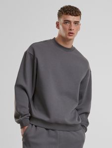 Casual Urban Classics men's sweatshirt with ribbed cuffs, 330 g/m² cotton, grey