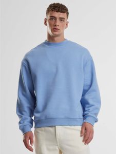 Soft Urban Classics men's sweatshirt with ribbed cuffs, 330 g/m², cotton, blue
