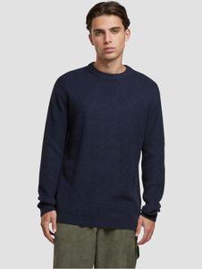 Casual Urban Classics men's sweatshirt with ribbed cuffs and cotton, navy