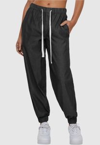 Comfortable Urban Classics women's trousers, 140 g/m², made of cotton, black
