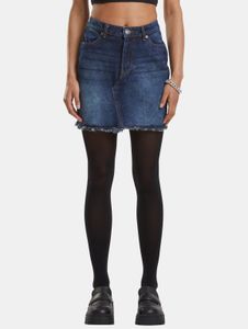 Lightweight Urban Classics women's dress, denim with cotton, blue