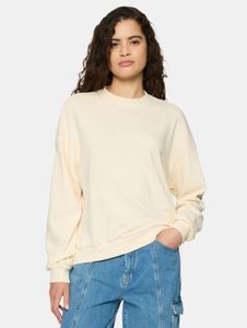 Soft URBAN CLASSICS women's sweatshirt with ribbed cuffs, 280 g/m², cotton, ecru-white