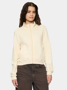 Stylish Urban Classics women's jacket with ribbed cuffs, 280 g/m² cotton, ecru-white