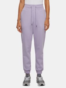 Pantalon femme Versatile Urban Classics en coton extensible, avec cordon de serrage et poches, couleur violette
