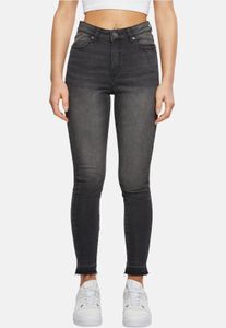Jeans ajustados elásticos de algodón para mujer de Stylish Urban Classics, color negro.