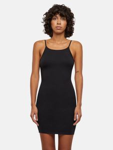 Robe femme Stylish Urban Classics, coupe ajustée, stretch, 180 g/m², coton, noire