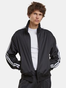 Elegante giacca da uomo Urban Classics con cerniera e tasche, nera