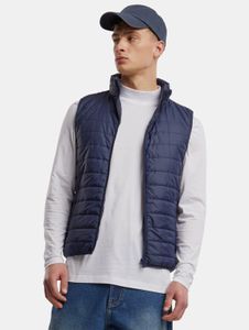 Giacca da uomo Urban Classics moderna trapuntata 70 g/m² blu navy