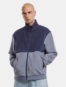 Giacca casual da uomo URBAN CLASSICS, elasticizzata, con coulisse, tasche, blu
